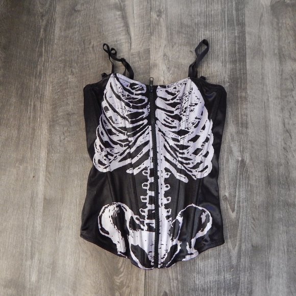 Body Rage Other - Body Rage / Skeleton zip corset